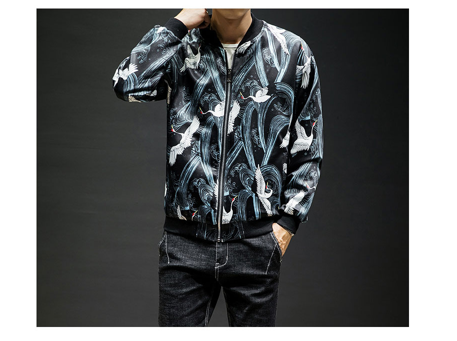 Embroidered Baseball Jacket and Casual Jacket