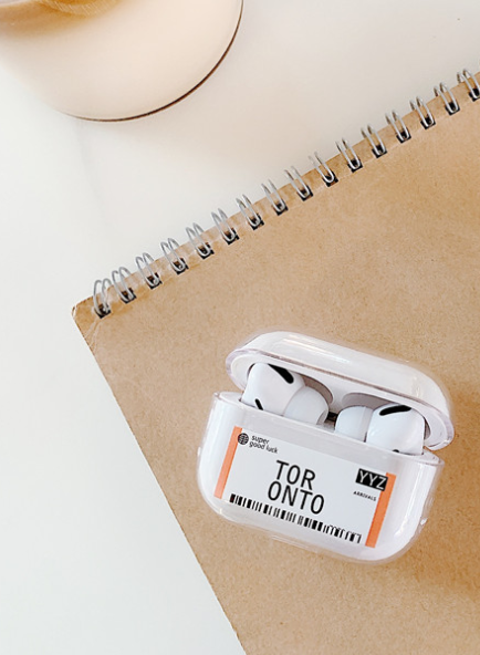 Compatible with Apple, Compatible with Apple , Hot Air tickets Bluetooth Headset case for Airpods Pro 3 INS Label Bar