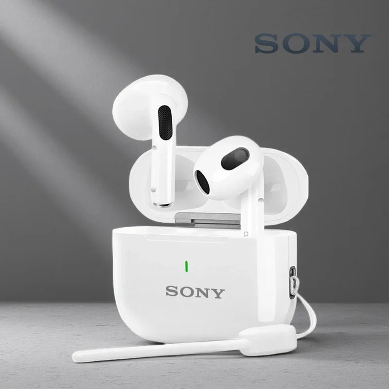 Original SONY A6 Pro Wireless Bluetooth Headset In-Ear Extra Bass Earbud HiFI Stereo Sport Earphone with Mic Earphone lanyard