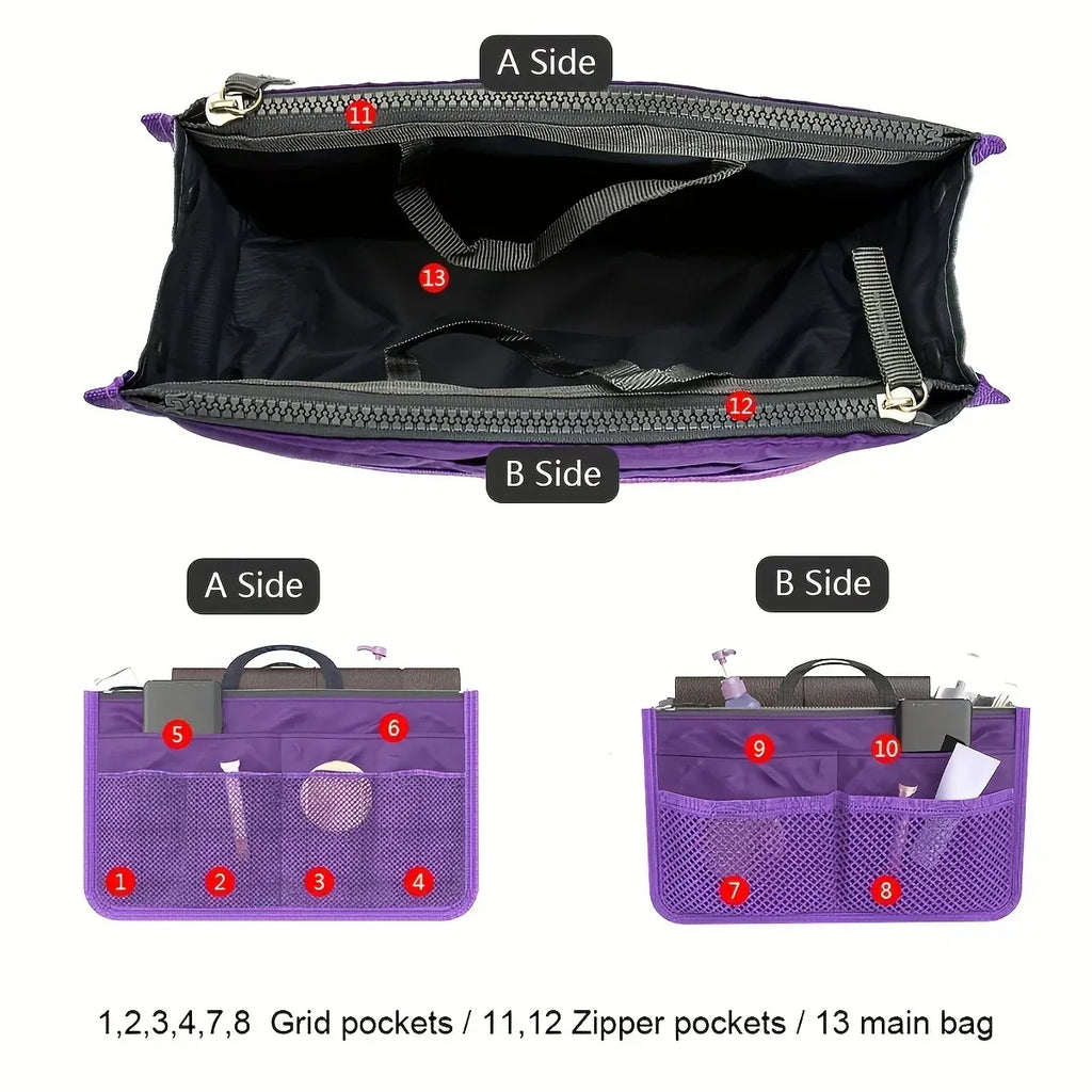 Double-Zipper Handbag Organizer Insert – Ma boutique
