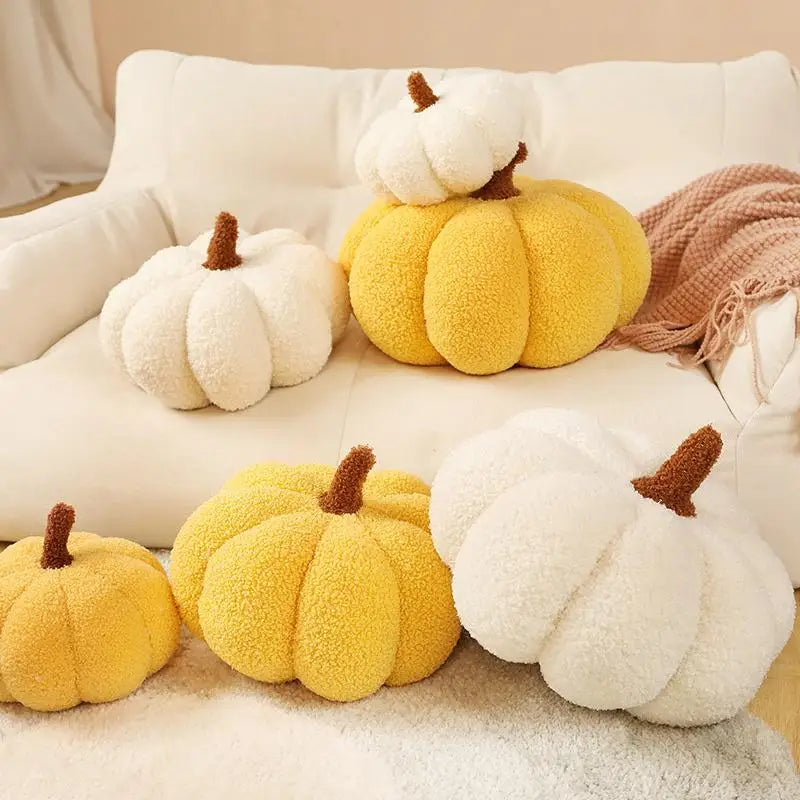 Cozy Plush Pumpkin Throw Pillow Cushion