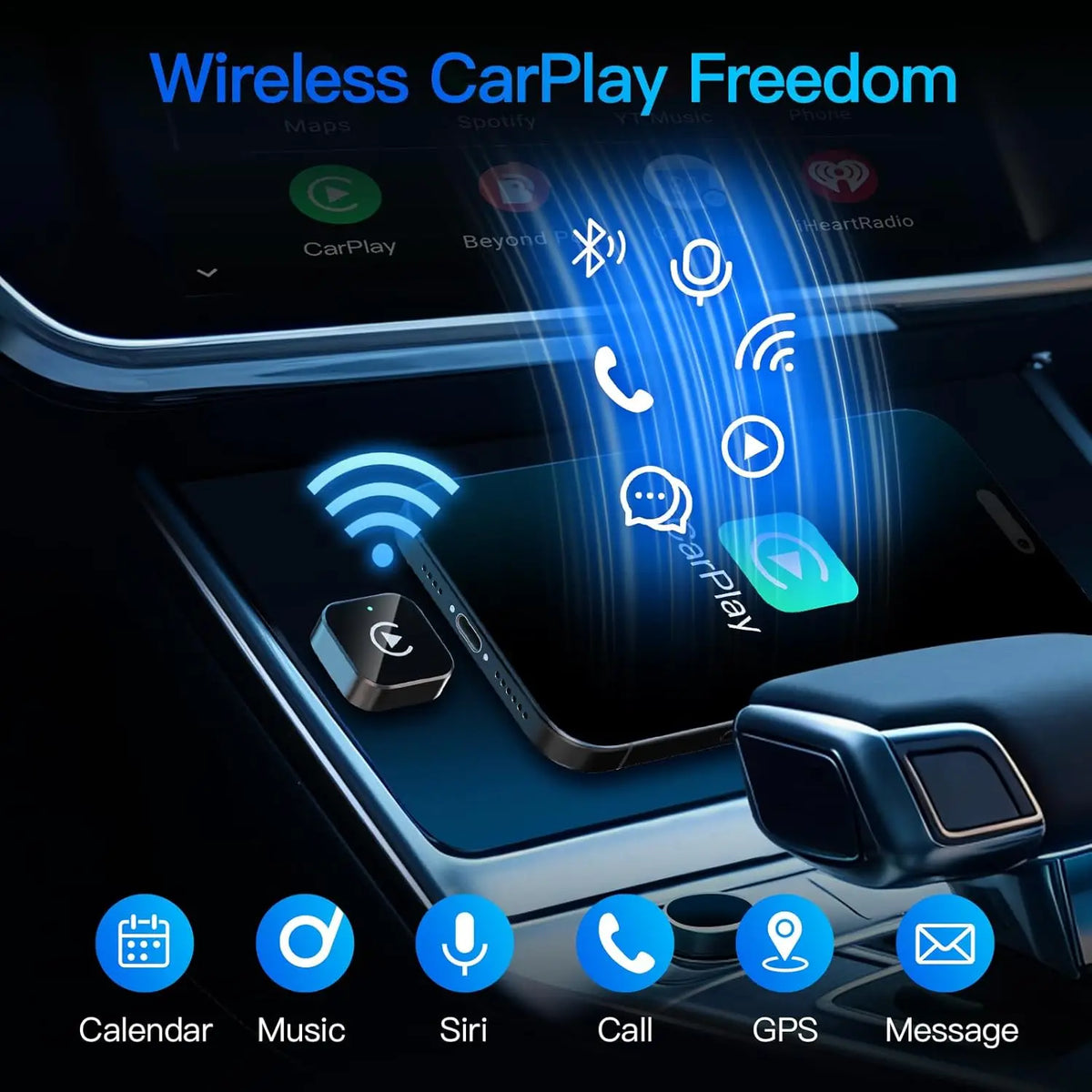 Wireless CarPlay/Android Auto Adapter for iPhone and Android – Mazda with Wired CarPlay