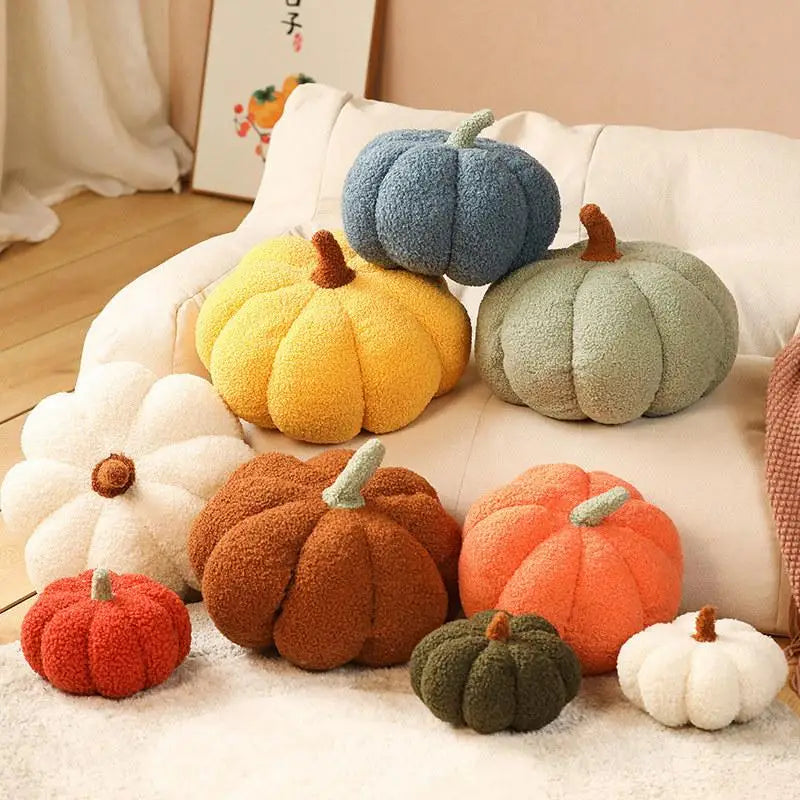 Cozy Plush Pumpkin Throw Pillow Cushion