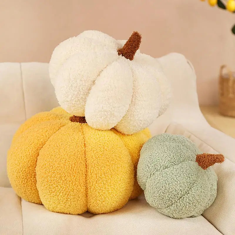 Cozy Plush Pumpkin Throw Pillow Cushion