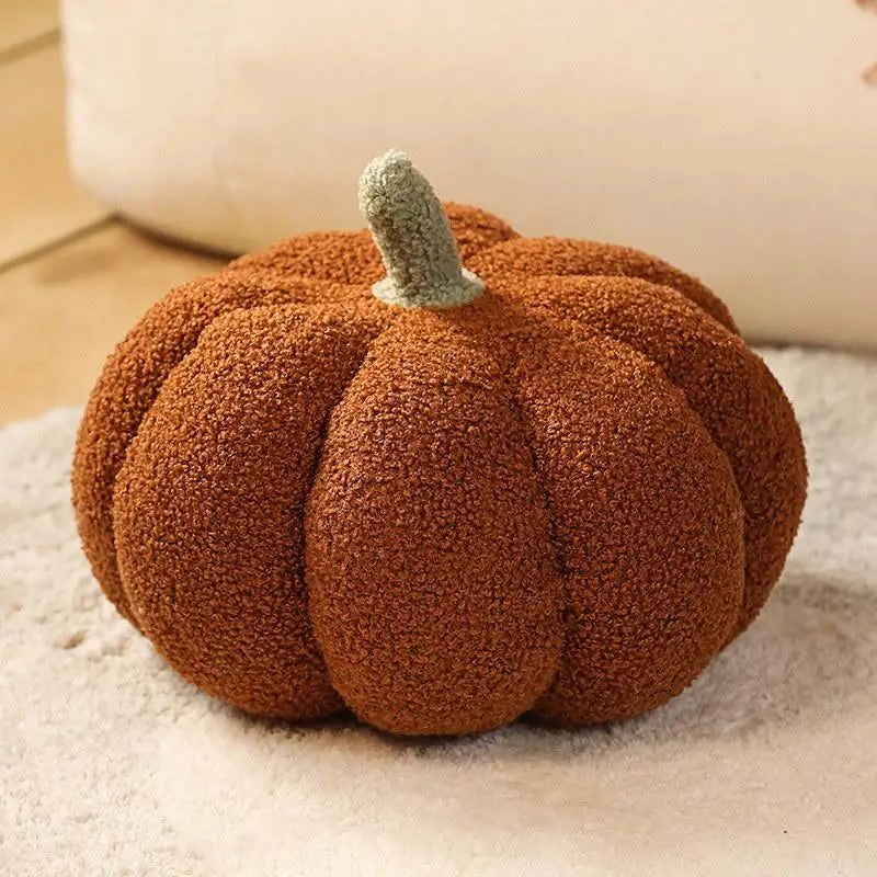 Cozy Plush Pumpkin Throw Pillow Cushion