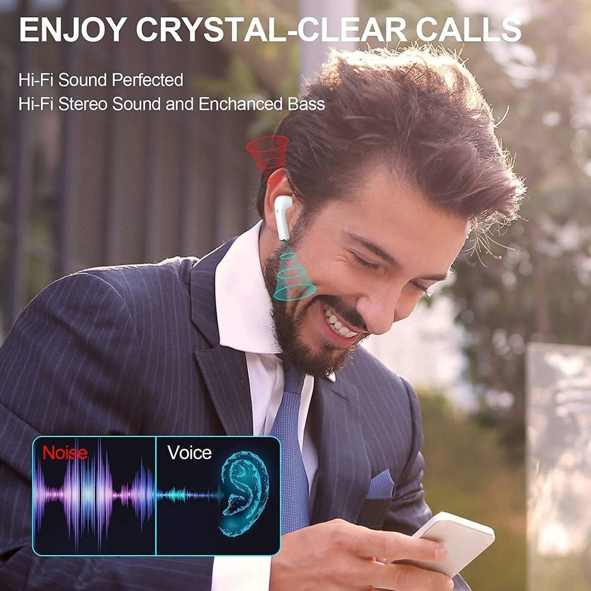 Original SONY A6 Pro Wireless Bluetooth Headset In-Ear Extra Bass Earbud HiFI Stereo Sport Earphone with Mic Earphone lanyard