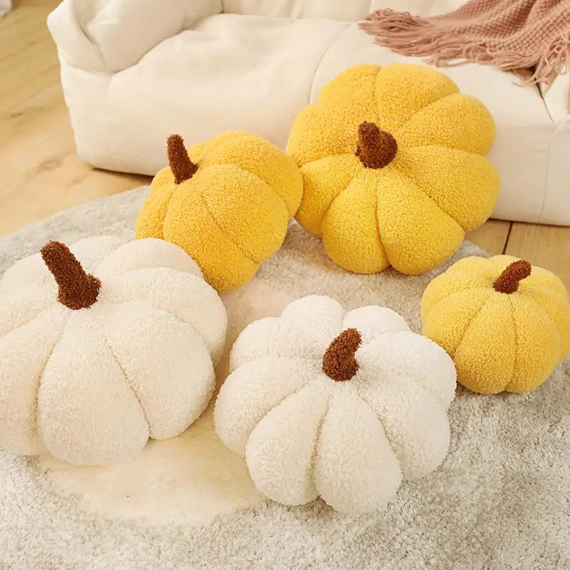 Cozy Plush Pumpkin Throw Pillow Cushion
