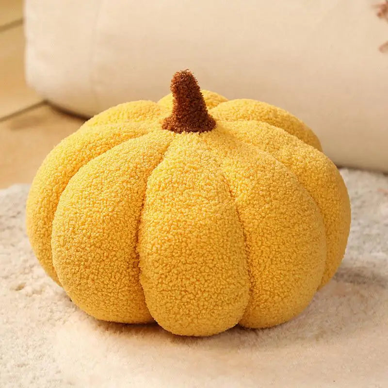 Cozy Plush Pumpkin Throw Pillow Cushion
